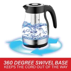 Brentwood 1.79-Qt. 1,100-Watt Cordless Glass Electric Kettle With Tea Infuser And Swivel Base -Household Kettle Shop GUEST 62e48eff 5298 4454 8e9e 5d3785ff58a2