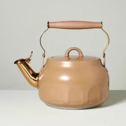 Teapot With Copper Accents Tan - Hearth & Hand™ With Magnolia -Household Kettle Shop GUEST 62eaeab0 ee5a 4033 9a4a c68f6f36876e