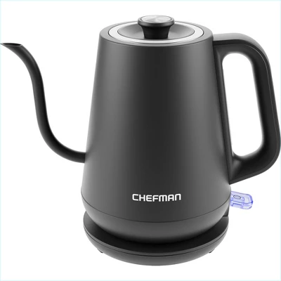 Chefman Precise Pour 0.8L Electric Gooseneck Kettle With Automatic Shut-Off – Black 10 Chefman Precise Pour 0.8L Electric Gooseneck Kettle With Automatic Shut-Off – Black - Image 8