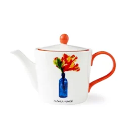 Spode Kit Kemp Doodle 32oz Teapot, Flower Power Tagline, Fine China, Dishwasher Safe, Elevate Your Afternoon Tea Experience -Household Kettle Shop GUEST 6338028b 98b0 40aa 9dac 5b36b95e6dc9