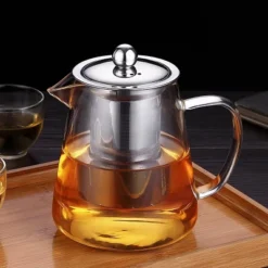 Itopfox Mini Glass Teapot With Removable Stainless Steel Infuser For Blooming & Loose Leaf Tea, Microwave & Stovetop Safe -Household Kettle Shop GUEST 6389d0a3 a129 4e36 861f af22e43242db