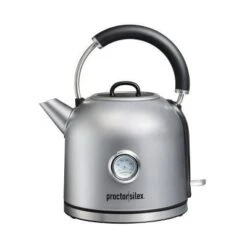 Proctor Silex 1.7 Lt Electric Dome Kettle - 41035: Stainless Steel Water Boiler & Heater, 1500W, Hand Wash, Silver -Household Kettle Shop GUEST 64de2cfb c23d 4033 bd72 6d0829302056