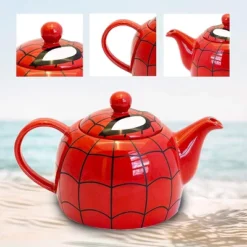 Marvel Spider-Man Ceramic Teapot With Web Mask Detail Lid 8 Marvel Spider-Man Ceramic Teapot With Web Mask Detail Lid -Household Kettle Shop GUEST 6653182e 8e00 4c23 adc0 b3f1f3a74ce4