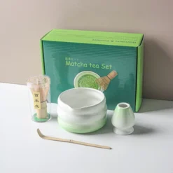 7 Pcs Matcha Set, Gradient Green Matcha Kit With Ceramic Bowl, Bamboo Whisk & Holder, Scoop & Rest, Stainless Steel Sifter, Tea Towel -Household Kettle Shop GUEST 6e1b2620 786d 4616 9e0b 99f9ff88985b