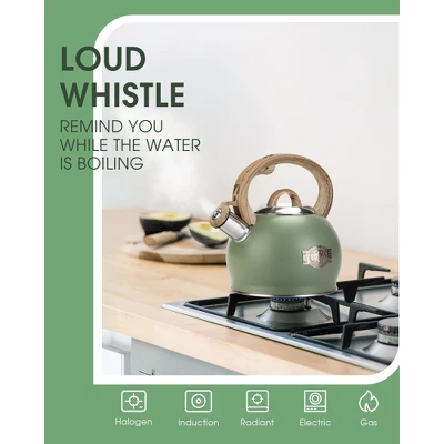 Itopfox Stovetop Whistling Tea Kettle, 2.1 Quart Stainless Steel Teapot With Heat-Resistant Handle, Compatible With All Stoves 5 Itopfox Stovetop Whistling Tea Kettle, 2.1 Quart Stainless Steel Teapot With Heat-Resistant Handle, Compatible With All Stoves - Image 3