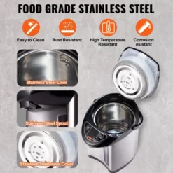 VEVOR Hot Water Dispenser, Adjustable 4 Temperatures Water Boiler And Warmer, 304 Stainless Steel Countertop Water Heater, 3-Way Dispense, 3L/102 Oz -Household Kettle Shop GUEST 716e3424 ff28 472a 83e4 2173486294d3