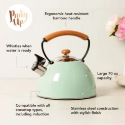 Pinky Up Hadley Stainless Steel Tea Kettle