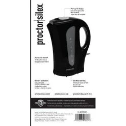 Proctor Silex 1.7L Kettle Black K4097G: Electric Water & Tea Kettle, 1500W Hot Pot, Plastic Handle & Lid -Household Kettle Shop GUEST 795d5c88 c398 47ef b6ea 8879d712720a