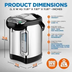 NutriChef Pour Perfection: Elevate Every Sip With Our Electric Water Boiler And Warmer