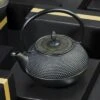 Frieling "Arare", Cast Iron Teapot, 40 Fl. Oz. , Blue/Gold -Household Kettle Shop GUEST 801aecf6 8c94 41cc b42f 35e33e408f9b