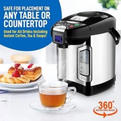 NutriChef Digital Water Boiler And Warmer - 3 Liter Stainless Electric Hot Water Dispenser W/ LCD Display 11 NutriChef Digital Water Boiler And Warmer - 3 Liter Stainless Electric Hot Water Dispenser W/ LCD Display -Household Kettle Shop GUEST 81dbf94f 12e3 4299 b67e f7305e02cf46