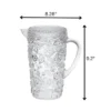 Gulches 2.5 Quarts Paisley Water Pitcher - Unbreakable, BPA-Free Plastic, Ideal For Drinks & Parties