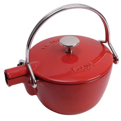 STAUB Cast Iron 1-qt Round Tea Kettle 8 STAUB Cast Iron 1-qt Round Tea Kettle - Image 6