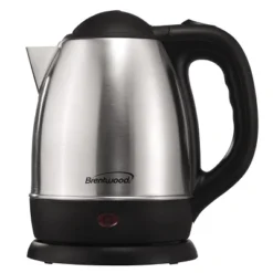 Brentwood Electric Cordless Tea Kettle In Brushed Stainless Steel - 1000W 1.5 Liter -Household Kettle Shop GUEST 88ee2876 a7f7 4229 9f67 2ec43a48d51f