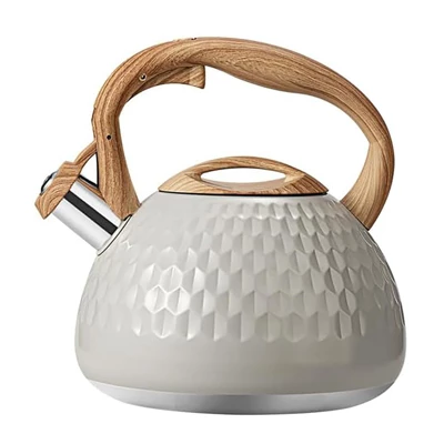 Itopfox Tea Kettle With Wood Pattern Handle, Loud Whistle, Food Grade Stainless Steel, Anti-Hot Handle, Rust-Resistant, Suitable For All Heat Sources 12 Itopfox Tea Kettle With Wood Pattern Handle, Loud Whistle, Food Grade Stainless Steel, Anti-Hot Handle, Rust-Resistant, Suitable For All Heat Sources - Image 10