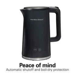 Hamilton Beach 1.7L Digital Cool Touch Kettle 41033: Stainless Steel Tea Maker, Portable Electric Water Kettle, 1500W, Black -Household Kettle Shop GUEST 8cab8345 0a20 4f95 81d4 74c7c6d7a12b