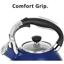 Itopfox Stainless Steel Whistling Tea Kettle With Heat-Resistant Glass Lid & Capsule Bottom, Navy Blue, 2.6 Quart Capacity 11 Itopfox Stainless Steel Whistling Tea Kettle With Heat-Resistant Glass Lid & Capsule Bottom, Navy Blue, 2.6 Quart Capacity -Household Kettle Shop GUEST 8d930282 dc2e 4bb5 b066 35d54d7d32e6