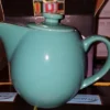 OmniWare 24 Oz Stoneware Teapot With Stainless Steel Mesh Infuser (Teal) - Microwave & Dishwasher Safe, Removable Infuser -Household Kettle Shop GUEST 8def8cad 92fb 4de4 b2ae 5ff3d1378dd0
