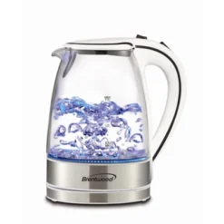 Brentwood 1.7L Tempered Glass Tea Kettle In White -Household Kettle Shop GUEST 92bc5c72 6818 4587 9505 bfbd49aa7c5f