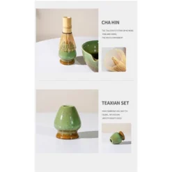 7 Pcs Matcha Whisk Set With Ceramic Bowl & Holder, Bamboo Whisk, Scoop & Rest, Stainless Steel Sifter, Tea Towel -Household Kettle Shop GUEST 9378213b b8e7 455b 8bc2 c1b7270280e1