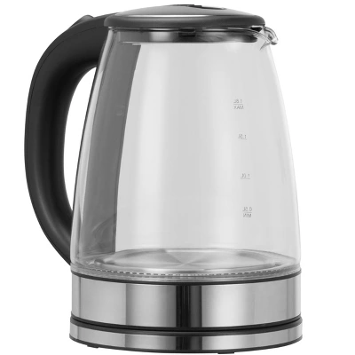 Emerald 1.8L Clear Glass Electric Kettle, Break Resistant, Rapid Boil, 1100W 6 Emerald 1.8L Clear Glass Electric Kettle, Break Resistant, Rapid Boil, 1100W - Image 4