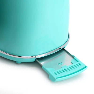 MegaChef 1.7 Liter Electric Tea Kettle & 2 Slice Toaster Combo In Turquoise: Small Water Boiler, Cordless, BPA-Free 7 MegaChef 1.7 Liter Electric Tea Kettle & 2 Slice Toaster Combo In Turquoise: Small Water Boiler, Cordless, BPA-Free - Image 5