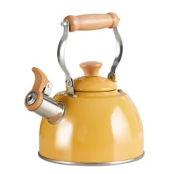 Itopfox Tea Kettle With Cool Touch Ergonomic Handle, Stainless Steel Stovetop Teapot Whistling Kettle For Tea Coffee, Hot Beverages, 1.6 Quart Yellow -Household Kettle Shop GUEST 98e40ee6 c6fd 4b02 b308 2371d073ca7c