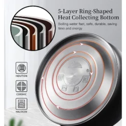 Itopfox Stainless Steel Whistling Tea Kettle For Stove Top, 2.64 Quart Capacity With Cool Touch Handle, Safe For Daily Use 11 Itopfox Stainless Steel Whistling Tea Kettle For Stove Top, 2.64 Quart Capacity With Cool Touch Handle, Safe For Daily Use -Household Kettle Shop GUEST 9b54ac04 c670 4e17 a602 45794cc915e2