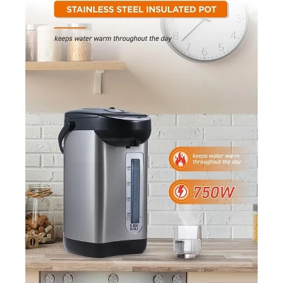 Commercial Chef Electric Hot Water Dispenser, 5.8 Qt., 360-Degree Base, 3 Dispensing Modes, Chlorine Removal, Stainless Steel 4 Commercial Chef Electric Hot Water Dispenser, 5.8 Qt., 360-Degree Base, 3 Dispensing Modes, Chlorine Removal, Stainless Steel - Image 2