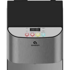 Avalon Electric Bottleless Water Cooler And Dispenser - Black: Freestanding, Hot & Cold, 5.2L Capacity, Stainless Steel