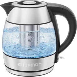Chefman Rapid Boil 1.2L Electric Tea Kettle -Household Kettle Shop GUEST a8525104 d5f4 4437 acb2 78abab313500