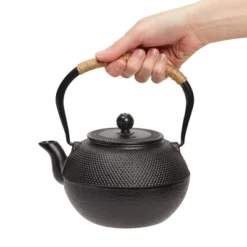 Juvale Hobnail Black Cast Iron Tea Kettle For Stovetop - Japanese Tea Pot Set With Infuser, Trivet, Warmer, 4 Teacups, 40 Oz -Household Kettle Shop GUEST a9739706 1bdc 4975 acd6 1f86a6698ff3