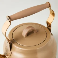 Teapot With Copper Accents Tan - Hearth & Hand™ With Magnolia -Household Kettle Shop GUEST a9df1f75 0793 4111 8e27 cb16f9bdc7d1