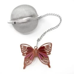 Norpro Mesh Tea Infuser With Butterfly Charm, 2-Inch, Stainless Steel -Household Kettle Shop GUEST aa402274 7105 4727 aa50 05b6ca03ee25