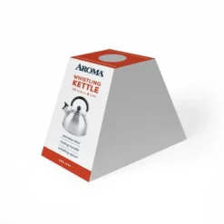 Aroma 1.5qt Stainless Steel Stovetop Kettle Silver: Whistling Tea Kettle With Flip-Up Spout, Small Teapot For Stove -Household Kettle Shop GUEST aabfcfeb 187f 42c9 a2e0 cc5ccd9720f3