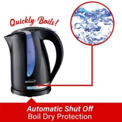Brentwood 1,100-Watt Cordless Electric Kettle With Concealed Stainless Steel Heating Element, 360° Base, Auto Shutoff, And Boil-Dry Protection -Household Kettle Shop GUEST ac62f0b2 e2bc 49fd 9cfd f61417dbc519