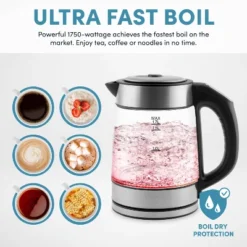 Aroma 1.7L Digital Programmable Kettle With Illumination: Borosilicate Glass, Automatic Shut-Off, Water Level Viewer 21 Aroma 1.7L Digital Programmable Kettle With Illumination: Borosilicate Glass, Automatic Shut-Off, Water Level Viewer -Household Kettle Shop GUEST aea10144 df55 4a63 9bab adee44fda2e5