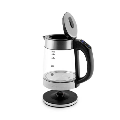 Aroma 1.7L Digital Programmable Kettle With Illumination: Borosilicate Glass, Automatic Shut-Off, Water Level Viewer 4 Aroma 1.7L Digital Programmable Kettle With Illumination: Borosilicate Glass, Automatic Shut-Off, Water Level Viewer - Image 2