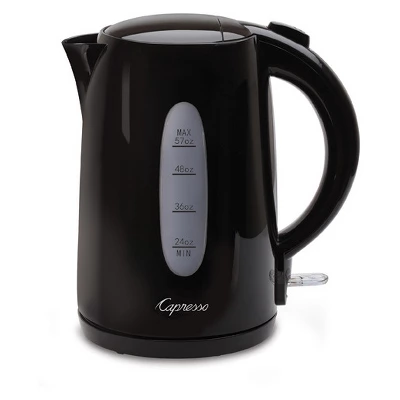 Capresso Large 57-ounce Electric Water Kettle – Black 279.01: 1500W Boil Dry Protection Water Heater Kettle 6 Capresso Large 57-ounce Electric Water Kettle – Black 279.01: 1500W Boil Dry Protection Water Heater Kettle - Image 4