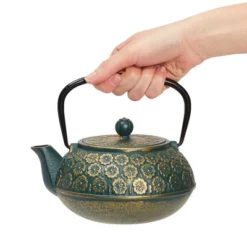Juvale Cast Iron Floral Teapot Kettle With Stainless Steel Infuser Set, Japanese Tea Pot For Kitchen Pantry, 34 Oz 16 Juvale Cast Iron Floral Teapot Kettle With Stainless Steel Infuser Set, Japanese Tea Pot For Kitchen Pantry, 34 Oz -Household Kettle Shop GUEST b4604b51 8af5 45df bf9a 59fcefc5cef1