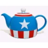 Seven20 Marvel Captain America 36 Ounce Ceramic Teapot -Household Kettle Shop GUEST b530ecab 6022 44f9 a94d b2d1ec24cada