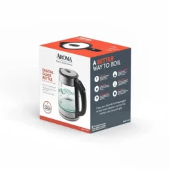 Aroma 1.7L Digital Programmable Kettle With Illumination: Borosilicate Glass, Automatic Shut-Off, Water Level Viewer 26 Aroma 1.7L Digital Programmable Kettle With Illumination: Borosilicate Glass, Automatic Shut-Off, Water Level Viewer -Household Kettle Shop GUEST b96946e2 aa44 4c8c b9c1 9231521d9f73