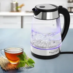 MegaChef 1.7L Glass & Stainless Steel Electric Tea Kettle Clear/Silver: 1000W, Borosilicate Glass, 90-Day Warranty 10 MegaChef 1.7L Glass & Stainless Steel Electric Tea Kettle Clear/Silver: 1000W, Borosilicate Glass, 90-Day Warranty -Household Kettle Shop GUEST ba752f1b aaeb 40dd b85d 474e407a1257