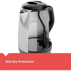 Black & Decker BLACK+DECKER 1.7L Cordless Electric Kettle, KE1700SD, Rapid Boil, Auto Shutoff, Stainless Steel -Household Kettle Shop GUEST bae4e472 7ce9 40b1 aa4a e0201262ea90