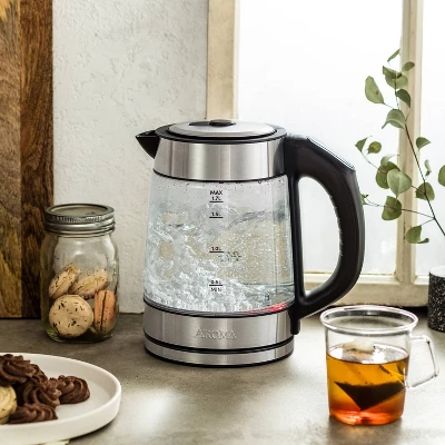 Aroma 1.7L Digital Programmable Kettle With Illumination: Borosilicate Glass, Automatic Shut-Off, Water Level Viewer 7 Aroma 1.7L Digital Programmable Kettle With Illumination: Borosilicate Glass, Automatic Shut-Off, Water Level Viewer - Image 5