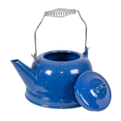 Stansport 2.6 QT Kiln Hardened Enamel Tea Kettle - Blue