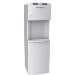 Frigidaire Water Cooler White: Freestanding Electric Dispenser, 5 Gallon Capacity, Hot & Cold, Safety Switch
