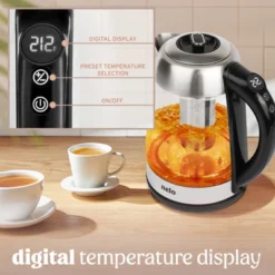 NELO Electric Kettle With Removable Tea Infuser, 7 Temperature Presets, Digital Display, LED Indicator Lights, BPA-Free, 1.7 Liters -Household Kettle Shop GUEST c376d5fa 45ed 4373 89d6 9889271b40b9