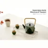 Itopfox Stovetop Safe Japanese Cast Iron Tea Kettle, Diamond Design Teapot With Removable Infuser For Loose Leaf Tea, Dark Green 1 Itopfox Stovetop Safe Japanese Cast Iron Tea Kettle, Diamond Design Teapot With Removable Infuser For Loose Leaf Tea, Dark Green -Household Kettle Shop GUEST c40ae24b ecd1 4afc a56d 3d839ebc923e