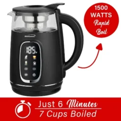 Brentwood 1,100-Watt 1.7-L Cordless Digital Glass Electric Kettle With Tea Infuser -Household Kettle Shop GUEST c49eeb82 7332 4ef8 95fc 8eaab13927a8